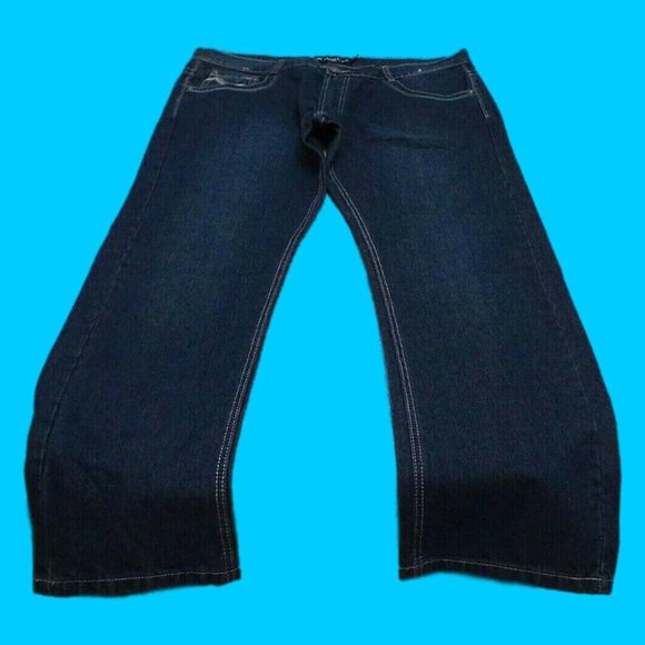 Marx & Dutch Unisex Jeans (40x32) Classic Fit Comfort Straight Legs Medium Wash - Picture 16 of 16